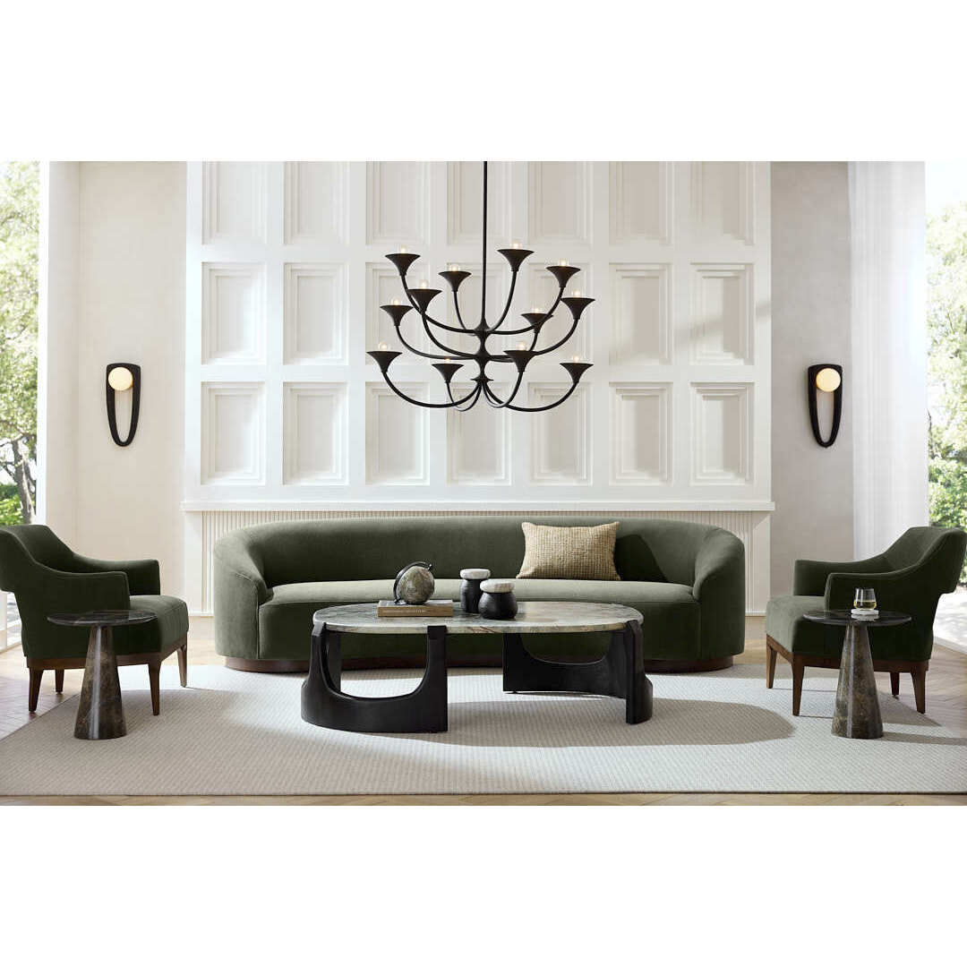 Turner Pine and Dark Walnut Sofa